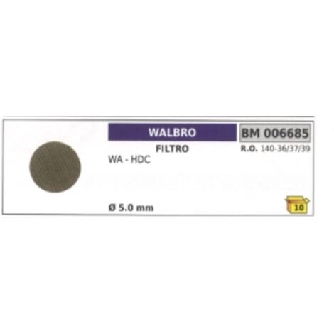 WALBRO filtre tronçonneuse WA - HDC Ø 5.0 mm 140-36/37/39