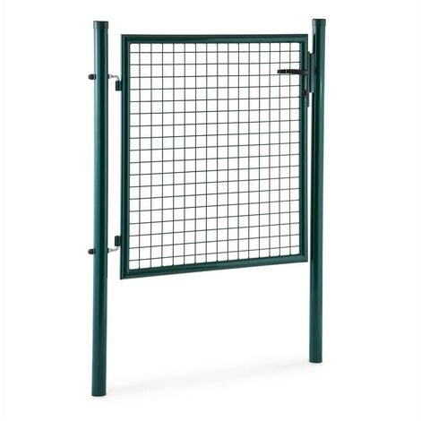 Waldbeck Duraporta 1510 Puerta para jardín de malla 1,5 m Acero Con cierre verde