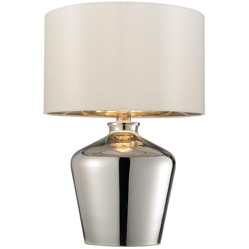 Endon Lighting - Endon Waldorf - Table Lamp Chrome Glass, E27