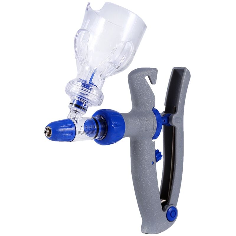Rosvola - Jeffergarden Injecteur vétérinaire de 5 ml, seringue auto-recharge automatique pour bétail, poulet, mouton, porc