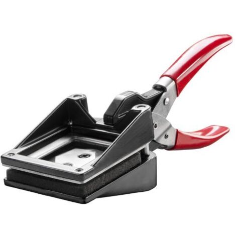Walimex 12128 - Taglierina per fototessere (35-45 mm), nero e rosso