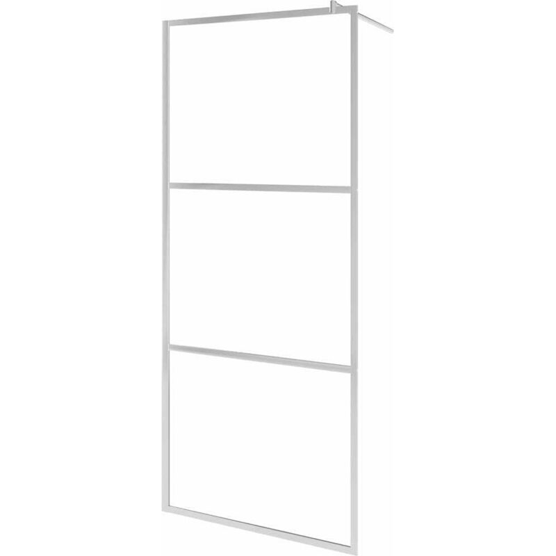 Vidaxl - Walk-in Shower Wall With Whole Frosted Esg Glass 80x195 Cm
