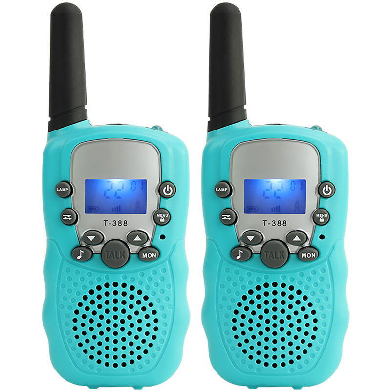 

Walkie Talkie portatil de mano para ninos, radios de 2 vías, 3 km de largo alcance, educativo, interactivo, regalo de cumpleanos para ninos y ninas,