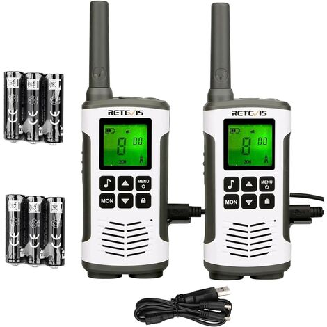 Walkie Talkie, USB wiederaufladbar, 16 Kanäle (2 Stück)