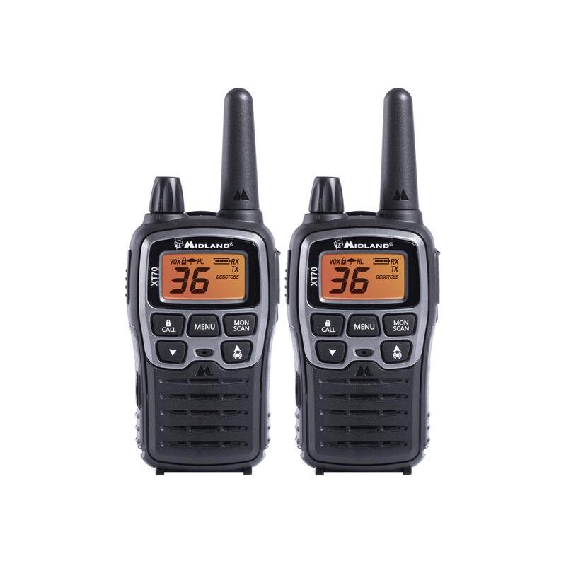 

Pareja Walkies PMR446 XT70 12Km - Midlan