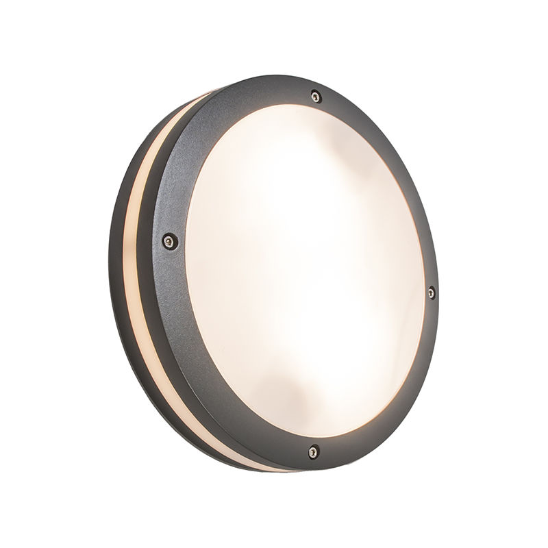 Wall and Wall Light Dark Grey 2-Light IP54 - Glow