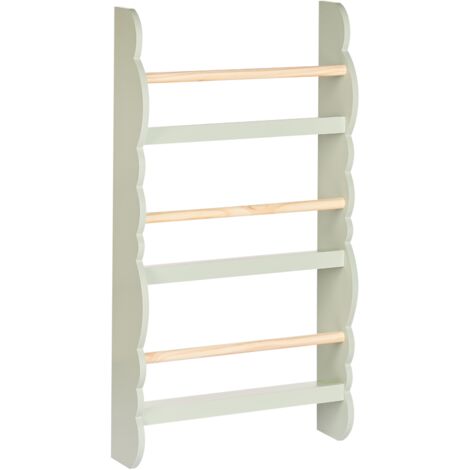 Wall Bookshelf RIGOLET 80 cm Light Green
