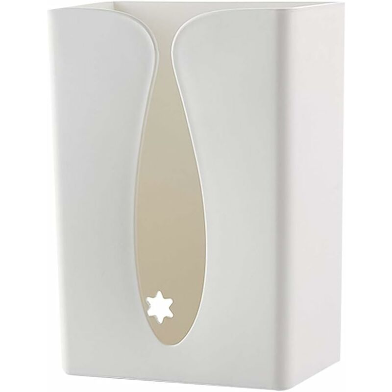 Wall Bracket Kleenex Box Self Adhesive Holder Desk Wall Mount Toilet Paper Holder Towel Organizer Container White
