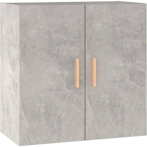 Wall Cabinet Concrete Grey 60x30x60 cm Engineered Wood vidaXL