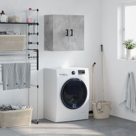 Wall Cabinet Concrete Grey 60x31x60 cm Engineered Wood vidaXL