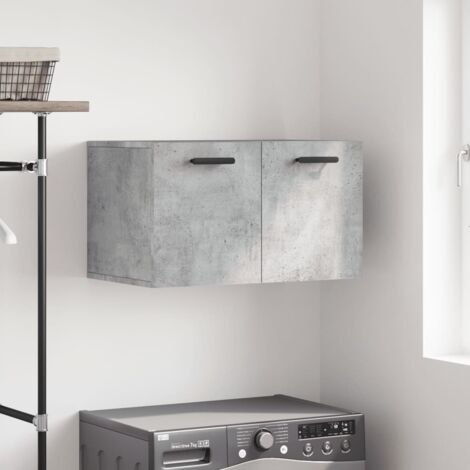 Wall Cabinet Concrete Grey 60x36.5x35 cm Engineered Wood vidaXL