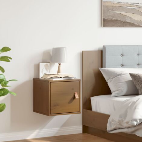 Wall Cabinet Honey Brown 31.5x30x30 cm Solid Wood Pine vidaXL