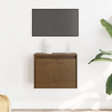 Wall Cabinet Honey Brown 45x30x35 cm Solid Pinewood vidaXL