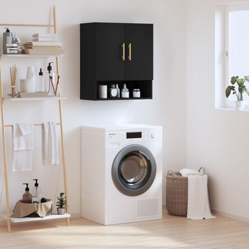 Vidaxl - Wall Cabinet Black 60x31x70 cm Engineered Wood Black