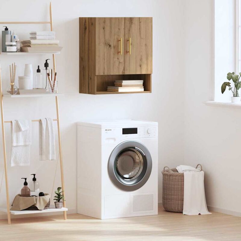 Wall Cabinet Artisan Oak 60 X 31 X 70 Cm Engineered Wood Vidaxl