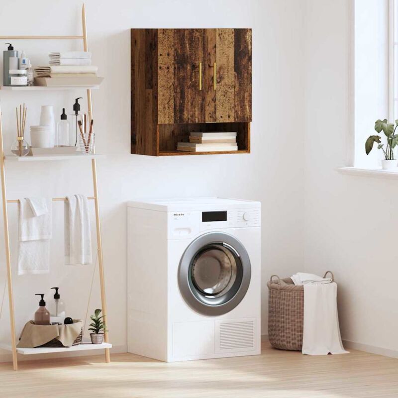Wall Cabinet Old Wood 60 X 31 X 70 Cm Engineered Wood Vidaxl