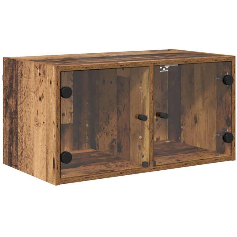 Wall Cabinets 2 Pcs Old Wood 68 X 37 X 35 Cm Engineered Wood Vidaxl