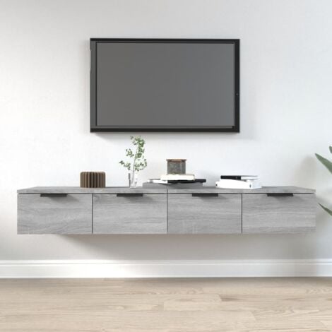 Wall Cabinets 2 pcs Grey Sonoma 68x30x20 cm Engineered Wood vidaXL