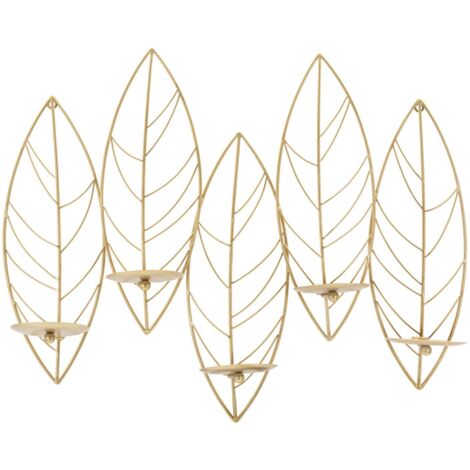 WALL CANDLE HOLDER LEAF CM 66X14X56