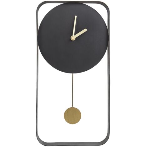 Wall Clock SERVOZ 21 cm Metal Black