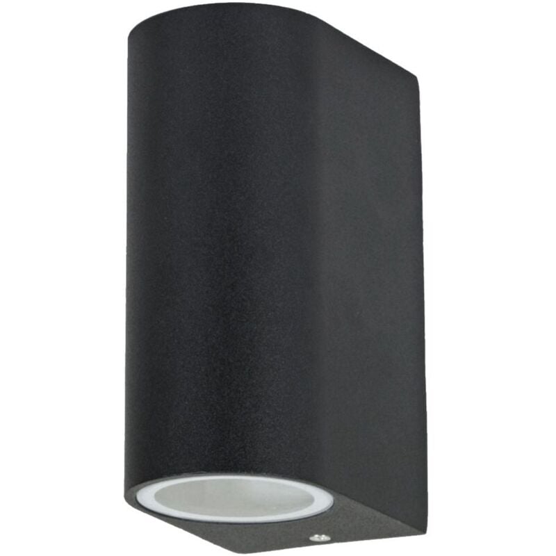 

Aplique de pared exterior terraza aluminio up down aplique exterior negro luces exteriores puerta de entrada, cambio de color regulable con mando a