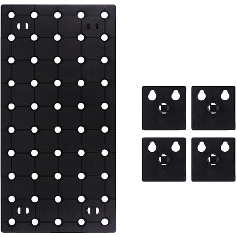 Wall Control Pegboard Rack Horizontal Pegboard -  Easy to Install Peg Boards black S