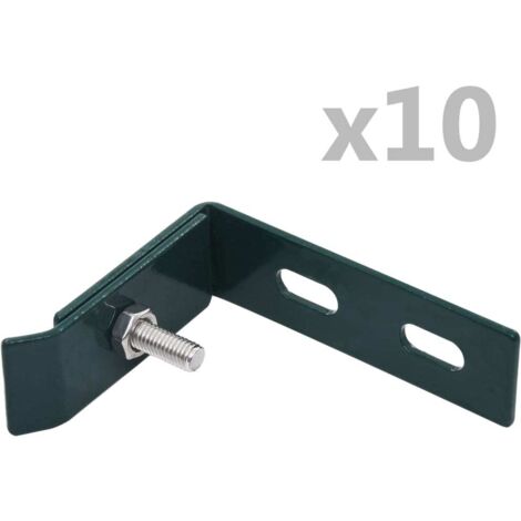Wall Corner Connector 10 Sets Green vidaXL