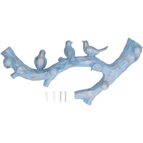 Wall Decoration Hooks Punch Free Innovative Art Waterproof Resin Bird Decoration Hook for Bedroom Living Room38cm