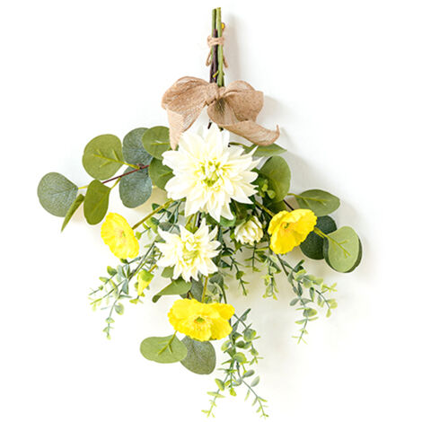 Wall Hanging Artificial Bouquet Lifelike False Flower Bouquet for Wedding Halloween