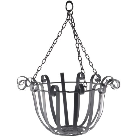 Wall Hanging Iron Hanging Basket Flower Basket Wall Decoration Hanging Flower Pot Rack