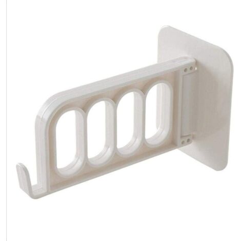 Wall Hook Up Cintres pour vêtements Porte de la Chambre Cuisine Porte Accrochez Hanging Rack Storage Cap Holder, Blanc