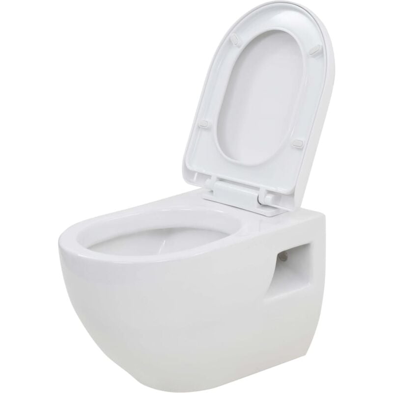 Vidaxl - Wall-Hung Toilet Ceramic White White