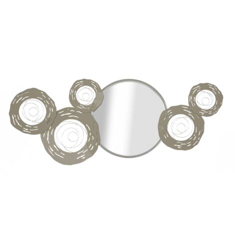 WALL IRON PANEL HOP WITH MIRROR CM 106X3,8X48