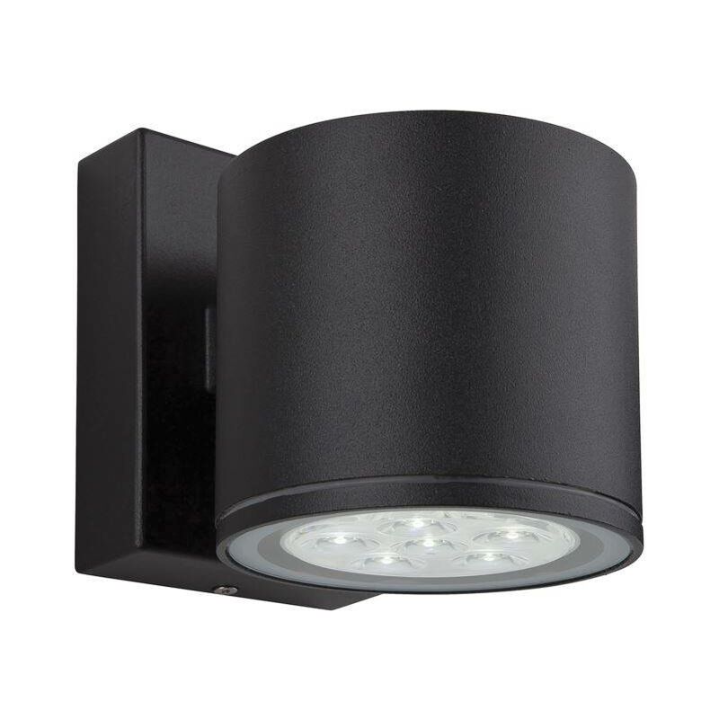 Vegas - LED 6 Light Single Wall Light Black IP44 - Firstlight