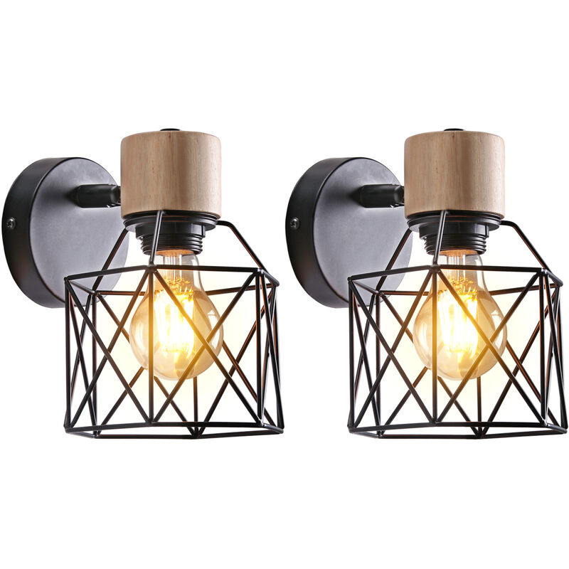 Image of Wall Lamp Industrial 2 Pack Wall&hellip;
