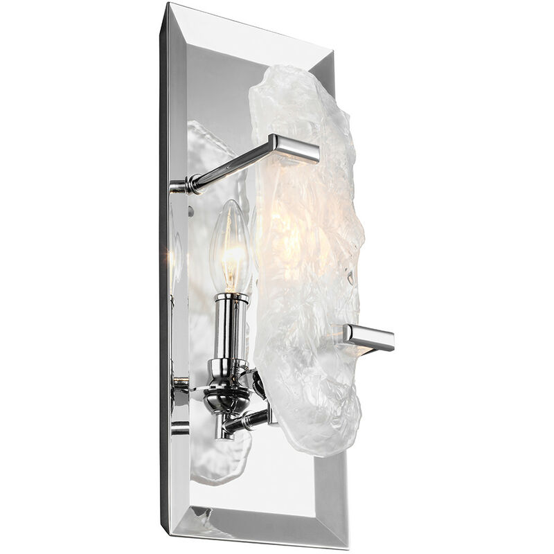 Elstead Katerina - 1 Light Indoor Candle Wall Light Chrome, E14