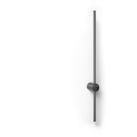 PRIVATEFLOOR Wall Lamp - Metal Bar - LED 80cm - Hernel Black Aluminium