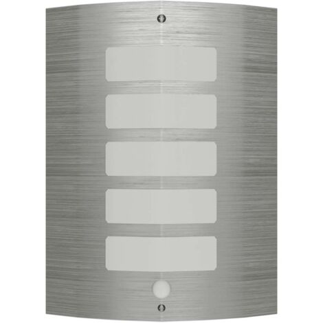 Wall Lamp Stainless Steel with Motion Sensor vidaXL