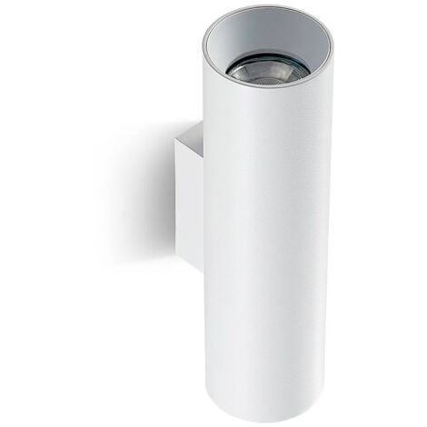 Wall Light Dilana dimmable (modern) in White made of Aluminium for e.g. Hallway (2 light sources, GU10) from Arcchio