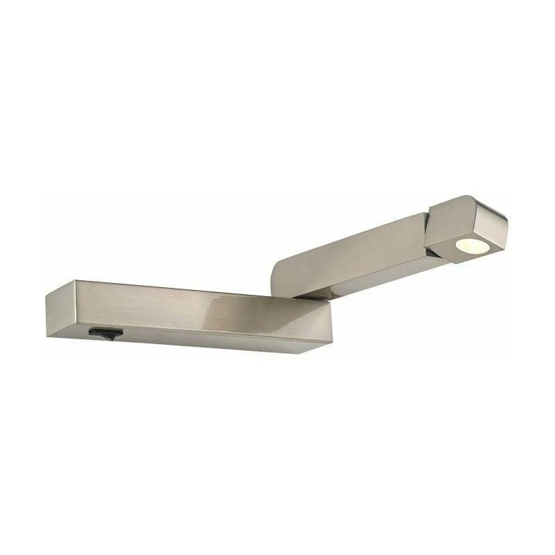 15franklite - Wall light in satin nickel LED 1 Bulb Height 6 Cm