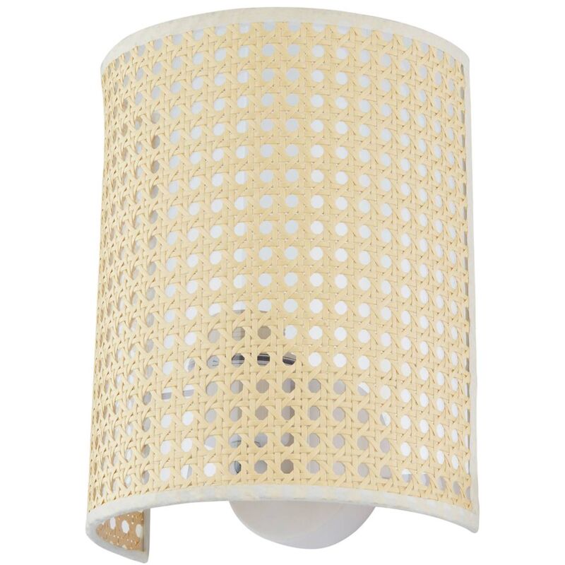 Wall Light Lautaro dimmable) in Brown for e.g. Living Room & Dining Room (1 light source, E27) from Lindby - light wood