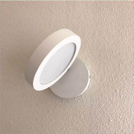Wall Light LED Home Cinema Alley Interior Decoration Wall Light Bedroom Bedset Reading Applique (Round Background 1-1 White)