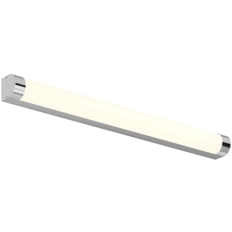 Wall Light Nava (modern) in Silver made of Aluminium for e.g. Bathroom (1 light source,) from Lindby - white, chrome