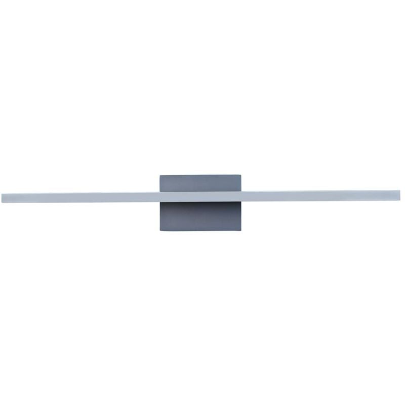 Lindby - Wall Light Okke (modern) in Silver made of Aluminium for e.g. Bathroom (1 light source,) from dark grey