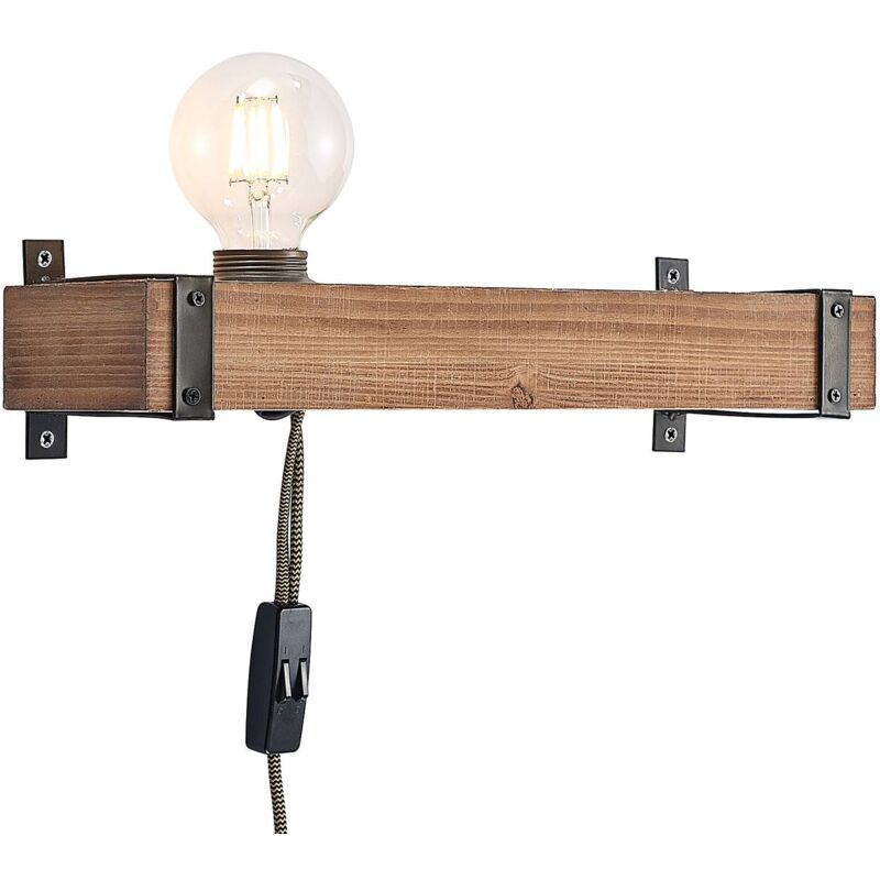 Lindby - Wall Light 'Sverina' made of Wood for Living Room & Dining Room