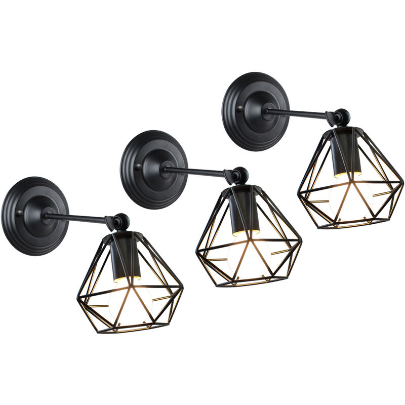 Image of Wall Lighting Fixture, Mini Diamond Metal&hellip;