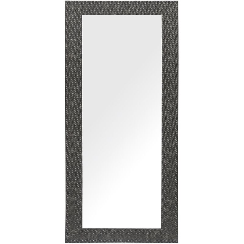 Retro Classic Wall Mounted Mirror 50 x 130 cm Synthetic Frame Black Plaisir