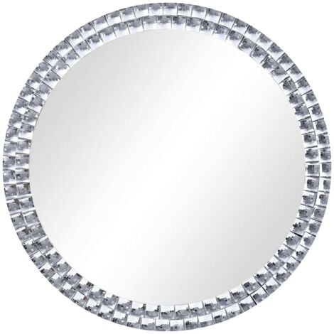 Wall Mirror 60 cm Tempered Glass vidaXL