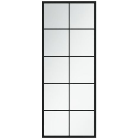 Wall Mirror Black 100x40 cm Metal vidaXL