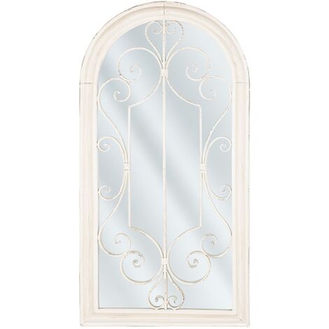 Wall Mirror CAMPEL 49 cm 97 cm Metal Off-White